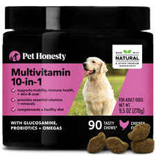 Pet Honesty Multivitamin 10-in-1 Chicken Flavored Soft Chews Daily Vitamin Supplement for Dogs-product-tile