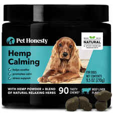 Pet Honesty Hemp Calming Beef Liver Flavored Soft Chews Calming and Anxiety Supplement for Dogs-product-tile
