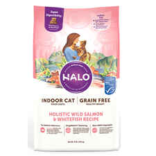Halo Indoor Grain Free Healthy Weight Holistic Wild Salmon & Whitefish Recipe Dry Cat Food-product-tile